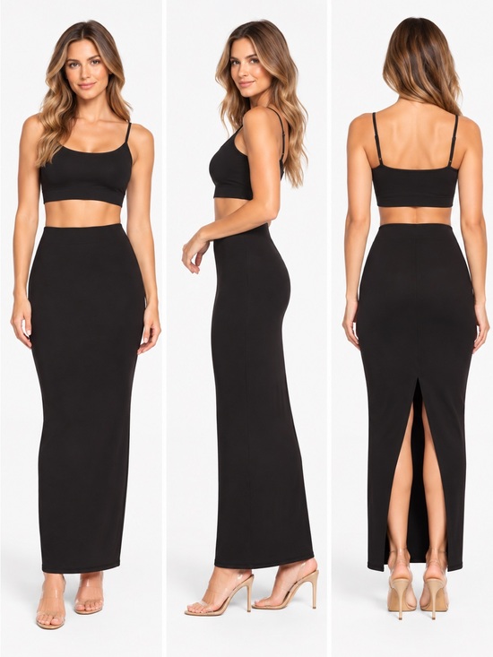 SKIMS Dresses & Skirts - SKIMS Fits Everybody Long Skirt | Onyx | Size S